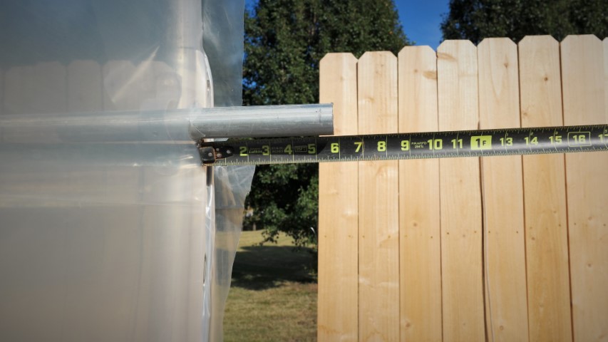 High Tunnel HoopHouse Install Corner endwall-film