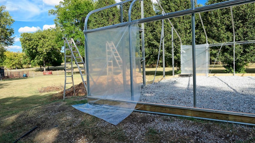 High Tunnel HoopHouse Install Corner Pockets