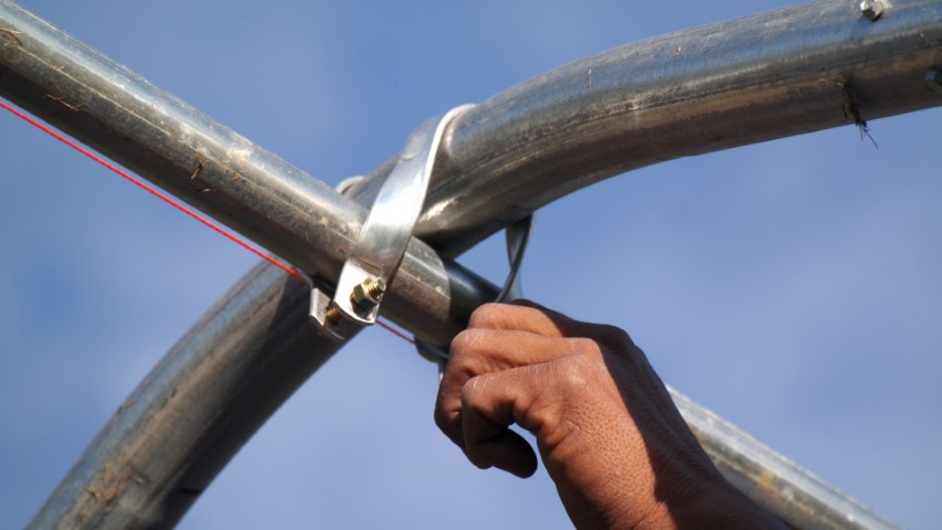 High Tunnel HoopHouse Installation Assemble Bow Peak