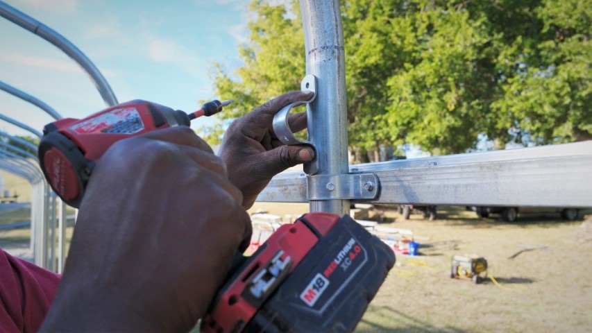 High Tunnel HoopHouse Installation Assemble Bow Peak